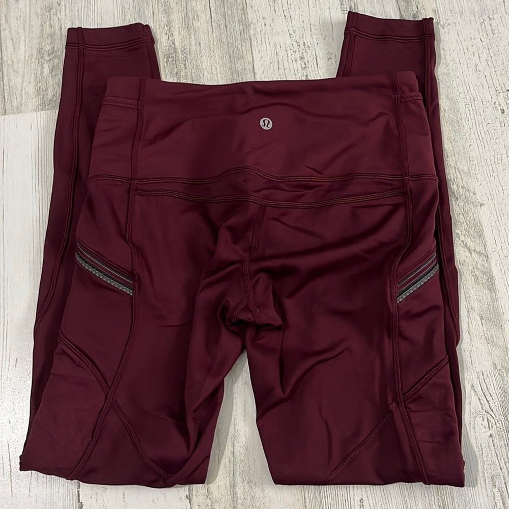 Lululemon lightly lined leggings size 6